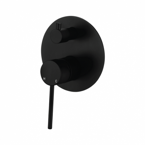 Showers Modern National Star Mini Shower Mixer with Diverter Style: Original Colour: Electroplated Matte Black Place & Palette