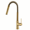 Tapware Modern National Star Mini Spring Kitchen Mixer Colour: Pvd Polished Brass Place & Palette