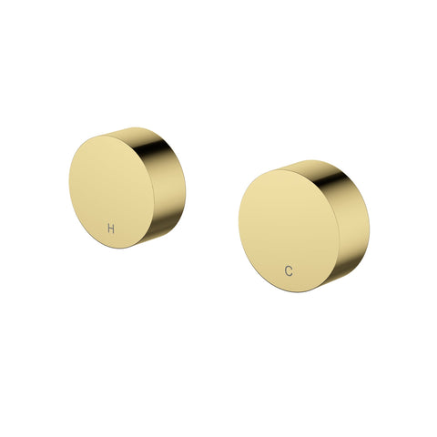 Tapware Modern National Star Mini Wall Top Assemblies Style: Round Colour: Pvd Polished Brass Place & Palette