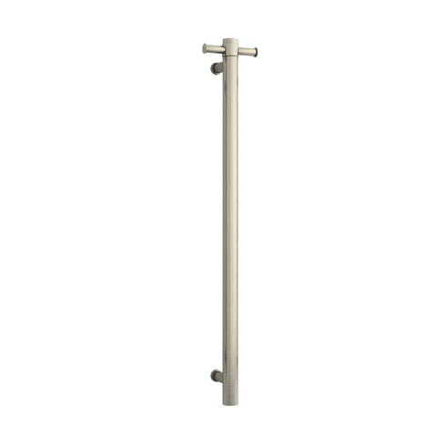 Thermorail 12 Volt Vertical Bar With Optional Hook-Accessories-Thermogroup-Straight/Round-Brushed Nickel 30W-place-and-palette