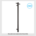 Thermorail 240Volt Vertical Bar With Optional Hook-Accessories-Thermogroup-Black 22W-place-and-palette