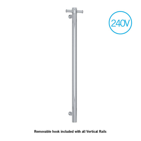 Thermorail 240Volt Vertical Bar With Optional Hook-Accessories-Thermogroup-Polished Stainless Steel 20W-place-and-palette