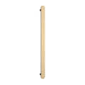 Accessories Thermogroup Thermorail Flat Pill 12 Volt Vertical Bar Colour: Brushed Brass 20W Place & Palette