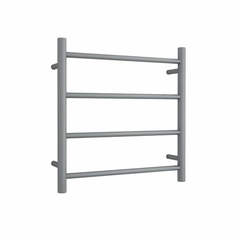 Thermorail Heated Towel Rail - Straight/Round-Accessories-Thermogroup-Gun Metal-4 Bars - 550x550x122mm (41 Watts)-place-and-palette