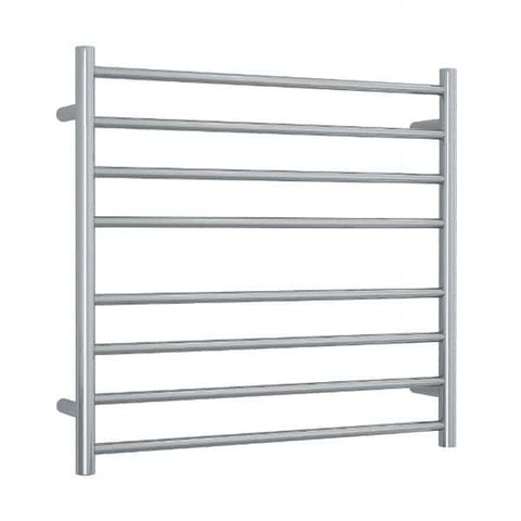 Thermorail Heated Towel Rail - Straight/Round-Accessories-Thermogroup-Polished Stainless Steel-8 Bars - 750x700x122mm (104 Watts)-place-and-palette