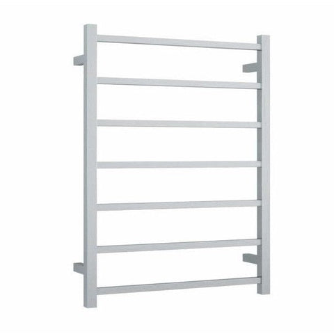 Thermorail Heated Towel Rail - Straight/Square-Accessories-Thermogroup-Brushed Stainless Steel-7 Bars - 600x800x120mm (83 Watts)-place-and-palette