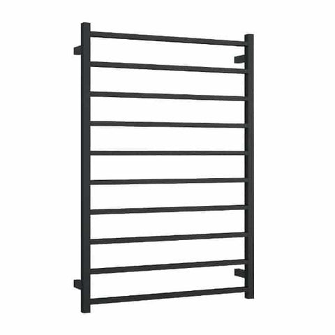 Thermorail Heated Towel Rail - Straight/Square-Accessories-Thermogroup-Matt Black-10 Bars - 800x1160x120mm (217 Watts)-place-and-palette