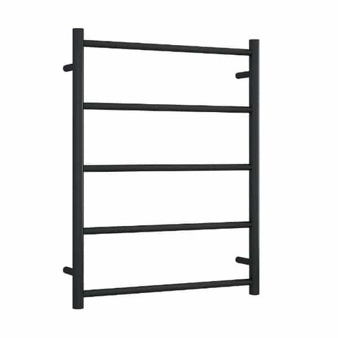 Thermorail Non-Heated Ladder Towel Rail - 5 Bars-Accessories-Thermogroup-Straight/Round-Black-630x800x122mm-place-and-palette