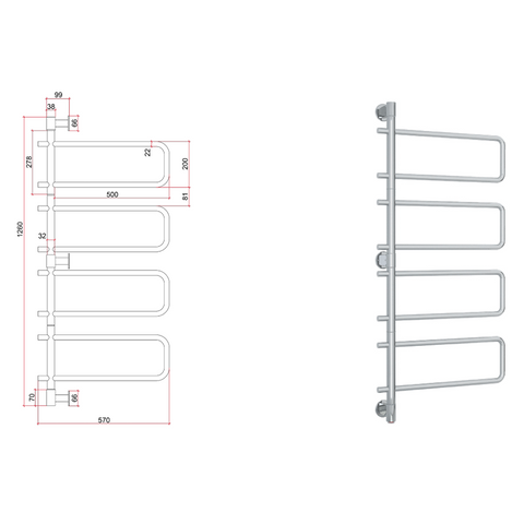 Thermorail Swivel Heated Towel Rail-Accessories-Thermogroup-place-and-palette