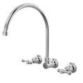 Tapware ParTaps Tudor Lever Spa Set XL Wall Swivel - Ceramic Disc Colour: Chrome Place & Palette