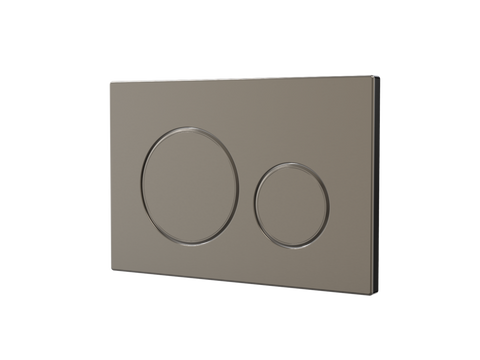 Universal Wall Flush Button Round-Toilets-ParTaps-Brushed Gunmetal-place-and-palette