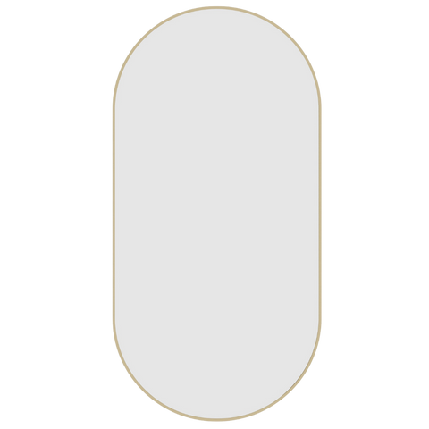 Pill-Shaped Framed Mirror