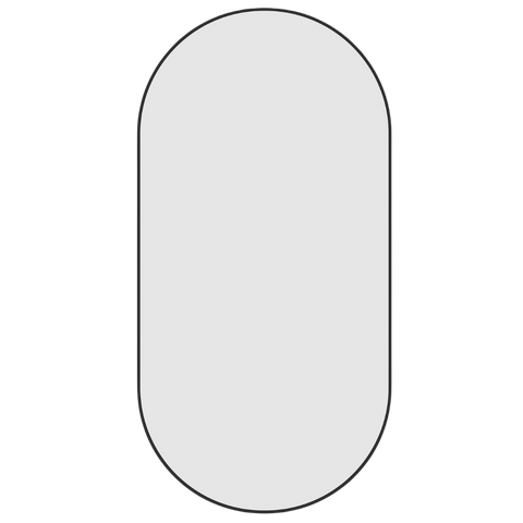 Pill-Shaped Framed Mirror