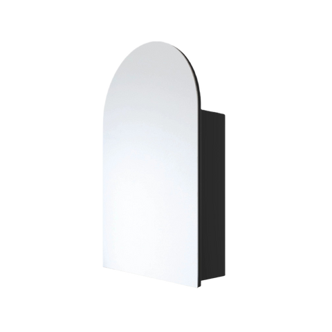 Mirrors Thermogroup Arch-Shaped Mirror Cabinet Colour: Black Place & Palette