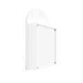 Mirrors Thermogroup Arch-Shaped Mirror Cabinet Colour: White Place & Palette