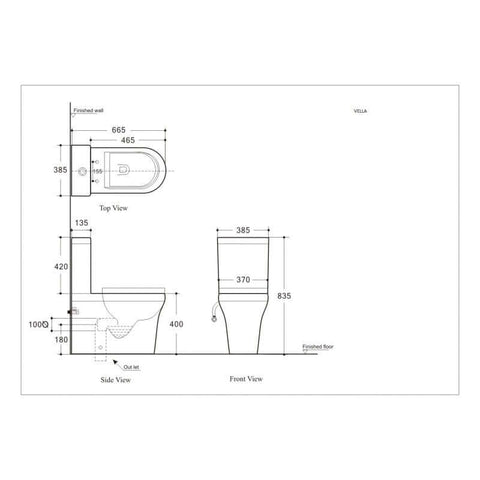 Vella-R Rimless Toilet Suite-Toilets-BelBagno-place-and-palette