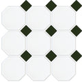 Octagon and Dot Mosaic Cotto Tile - Place & Palette