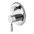 Showers Nero York Shower Mixer With Divertor With Metal Lever Colour: Chrome Place & Palette