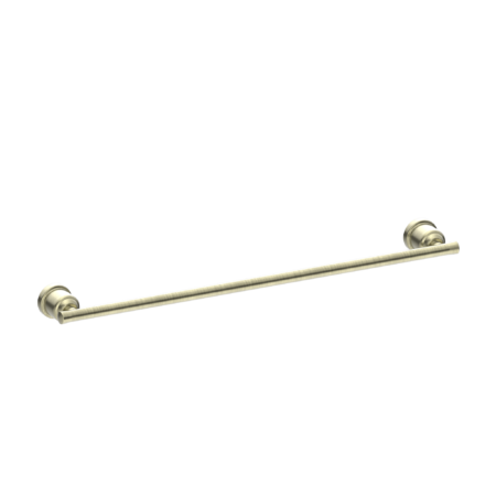 York Single Towel Rail-Accessories-Nero-Aged Brass-place-and-palette