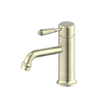 Tapware Nero York Straight Basin Mixer With Metal Lever Colour: Aged Brass Place & Palette