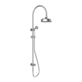 Showers Nero York Twin Shower With White Porcelain Hand Shower Colour: Chrome Place & Palette