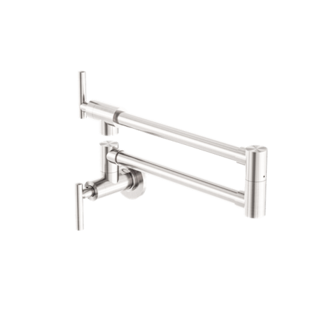 Tapware Nero Zen 316L Stainless Steel Pot Filler Colour: Brushed Nickel Place & Palette