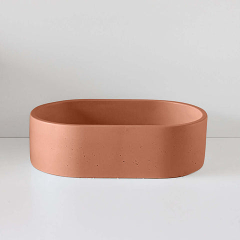 Basins Sticks & Stone Co Concrete Polished Vessel Basin Colour: Barossa Place & Palette