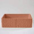 Basins Sticks & Stone Co Concrete Rectangle Rugged Basin Colour: Barossa Place & Palette