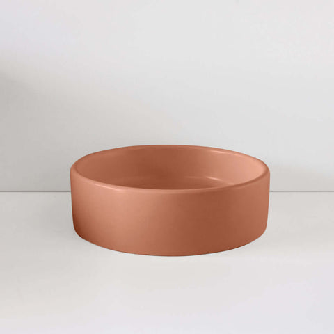 Basins Sticks & Stone Co Concrete Polished Round Basin Colour: Barossa Place & Palette