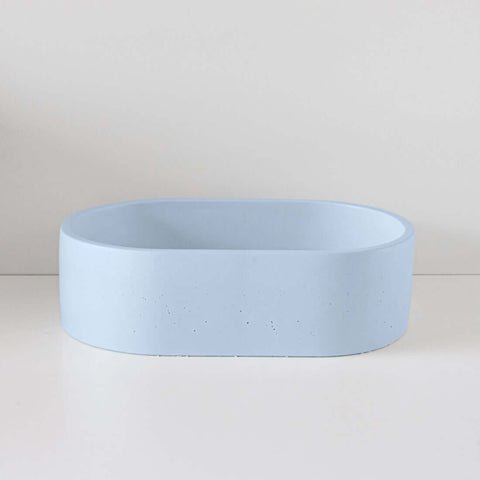 Basins Sticks & Stone Co Concrete Polished Vessel Basin Colour: Bondi Place & Palette