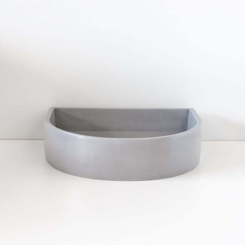 Basins Sticks & Stone Co Concrete Polished Half Moon Basin Colour: Cradle Mountain Place & Palette