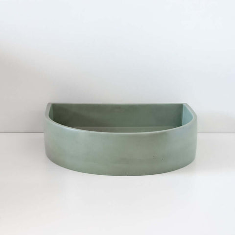 Basins Sticks & Stone Co Concrete Polished Half Moon Basin Colour: Maleny Place & Palette