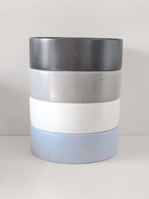 Basins Sticks & Stone Co Concrete Polished Round Basin Colour: Whitehaven Place & Palette