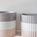 Basins Sticks & Stone Co Concrete Round Textured Basin Colour: Whitehaven Place & Palette