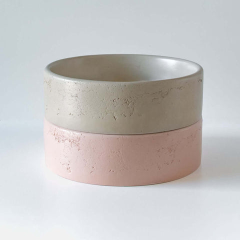 Basins Sticks & Stone Co Concrete Round Textured Basin Colour: Whitehaven Place & Palette