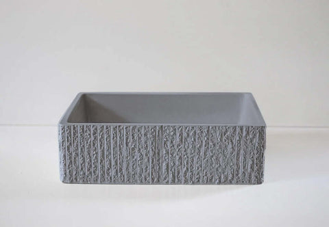 Basins Sticks & Stone Co Concrete Rectangle Rugged Basin Colour: Jimbour Place & Palette