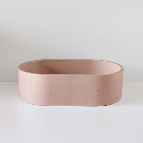 Basins Sticks & Stone Co Concrete Polished Vessel Basin Colour: Oberon Place & Palette