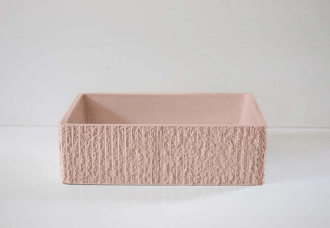 Basins Sticks & Stone Co Concrete Rectangle Rugged Basin Colour: Oberon Place & Palette