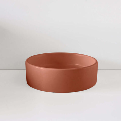 Basins Sticks & Stone Co Concrete Polished Round Basin Colour: Uluru Place & Palette